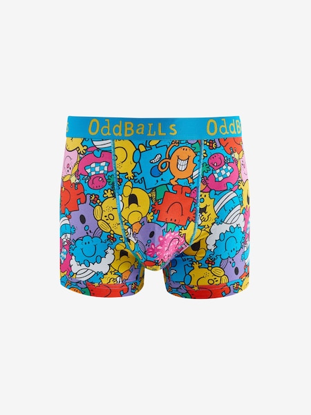 Blue - Regular Oddballs Mr Men Multi Print Boxers