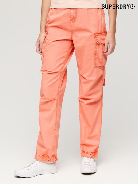 Superdry Orange Low Rise Para Cargo Pants (E04364) | €30
