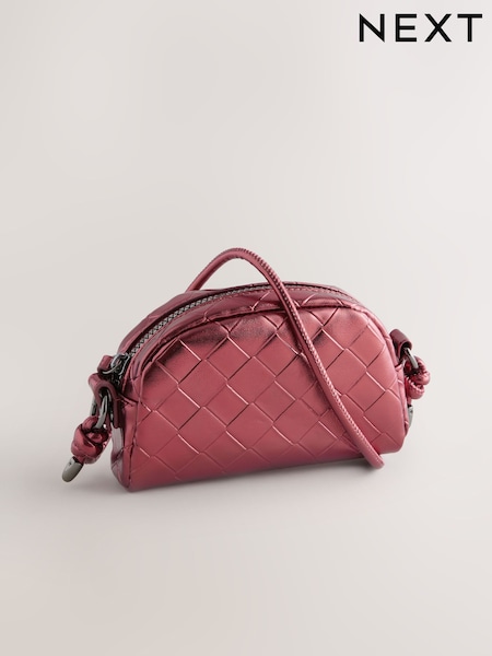 Red Metallic Cross-Body Bag (E04464) | €7.50