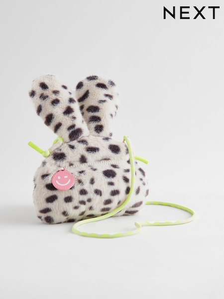 طبعات حيوانات - Bunny Cross-Body Faux Fur Bag (E04466) | ‏60 د.إ.‏