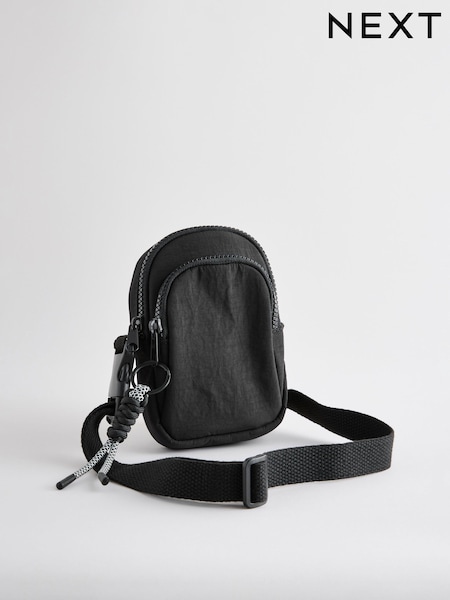 Black Cross-Body Phone Bag (E04474) | €18
