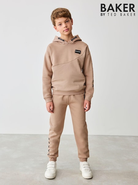 Baker by Ted Baker Tan Brown Hoodie And Joggers Set (E04487) | €56 - €65