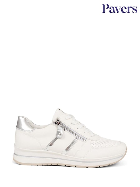 Pavers White Off Accent Trainers (E04549) | €44