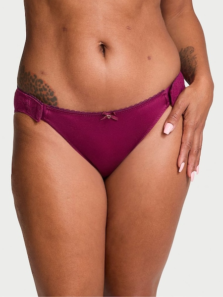 Victoria's Secret Plum Rouge Purple Adaptive Lace Bikini Knickers (E04687) | €7