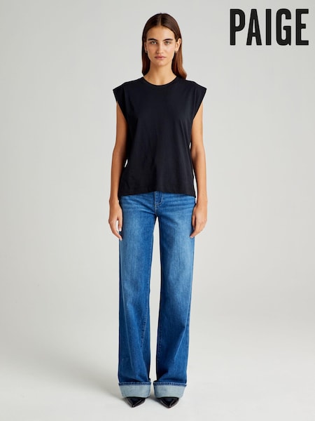 Paige Blue Sasha Wide Cuff Jeans (E04754) | €208