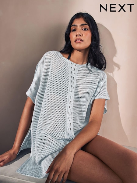 Silver Overhead Knitted Cover-Up (E04788) | €21
