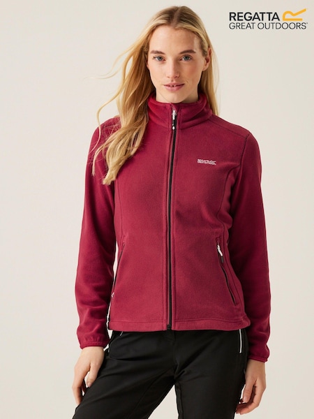 Regatta Red Floreo IV Full Zip Fleece (E04851) | ₪141
