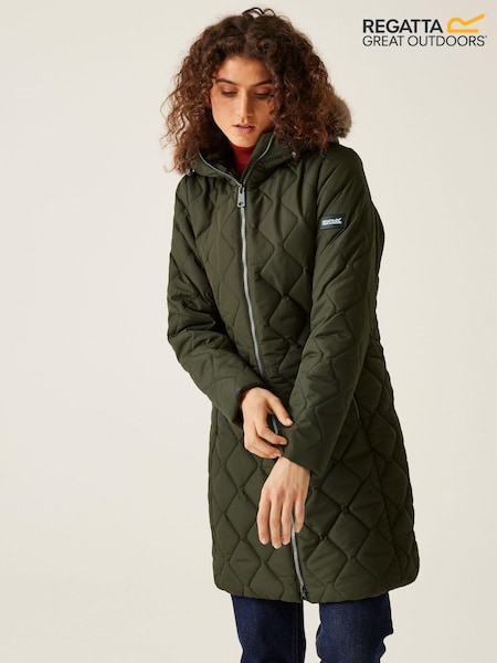 Зеленый - Regatta Shower Resistant Fritha III Insulated Parka Jacket (E04951) | €46