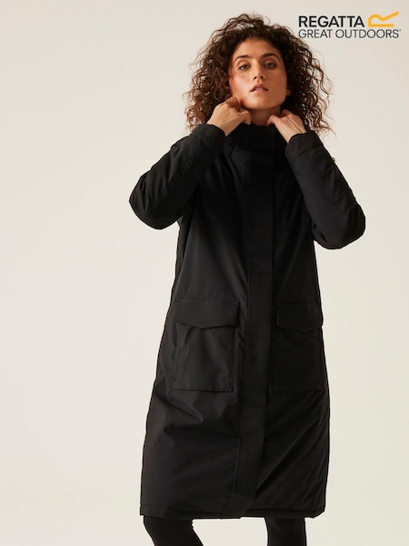 Regatta Black Yarli Fleece Lined Waterproof Jacket (E04965) | €69