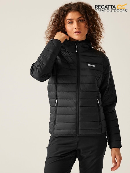 Regatta Black Shower Resistant Womens Hood Marizion Jacket (E04988) | AED183