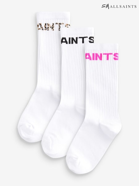 smALLSAINTS Girls Logo Socks 3 Pack (E05449) | 16 €