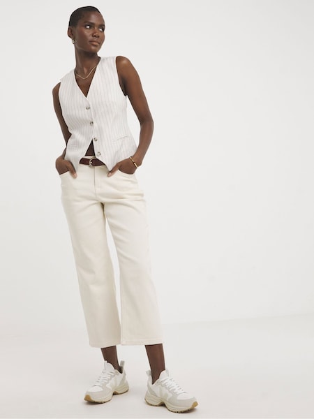 JD Williams Straight Leg Crop Jeans (E05462) | 100 LEI