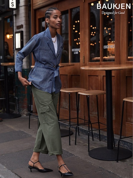 Baukjen Green Edith Organic Cargos Trousers (E05649) | 183 €
