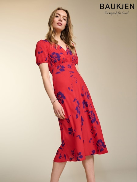 Baukjen Red Kaydence Dress with Lenzing™ Ecovero™ (E05653) | €133