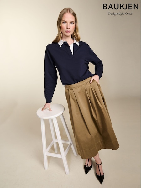 Baukjen Cream Renee Upcycled Skirt (E05657) | 455 LEI