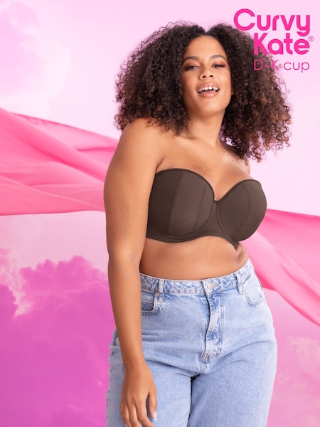 Ruskea - Curvy Kate Luxe Olkaimeton Rintaliivit (E05680) | €60