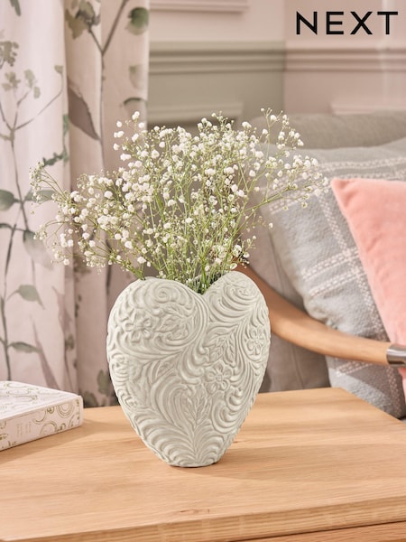 Natural Textured Heart Vase (E05688) | $29