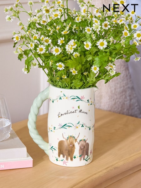 Hamish The Highland Cow Loveliest Mum Ceramic Jug Vase (E05695) | kr230