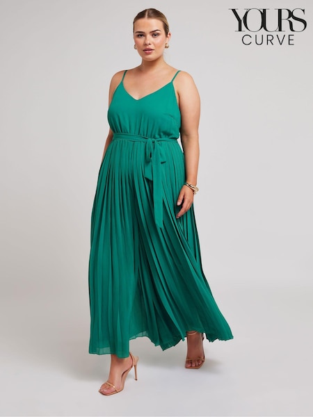 Verde - Yours Curve Pleated Jumpsuit (E05767) | 78 €