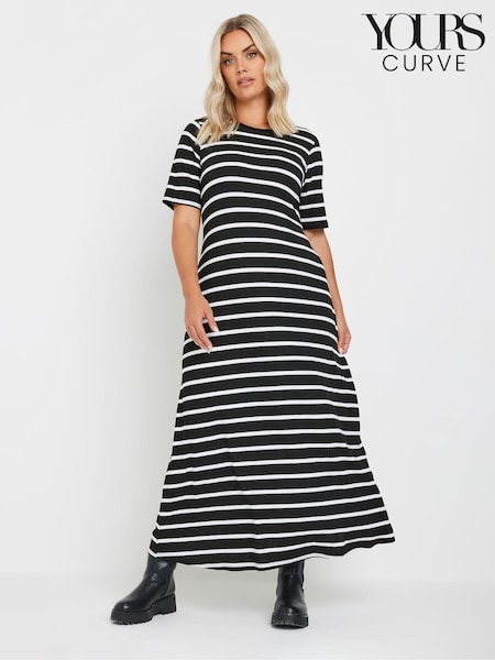 Yours Curve Stripe Ribbed Maxi Dress (E05790) | 21 €