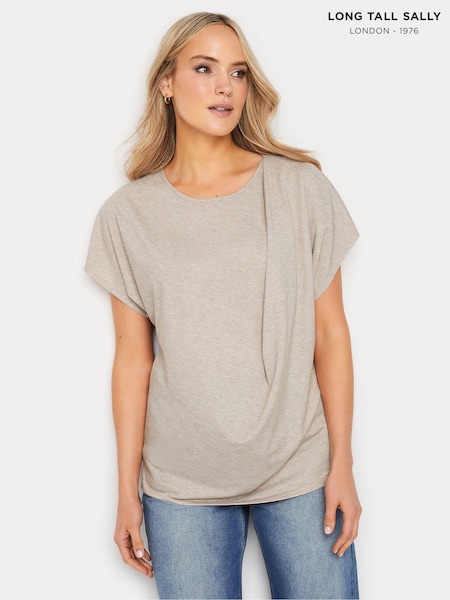 Long Tall Sally Draped Front T-Shirt (E05891) | €43