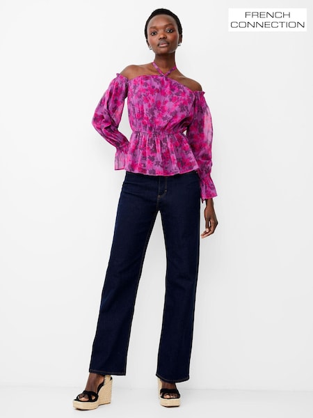 French Connection Arla Hallie Crinkle Blouse (E05957) | 41 €