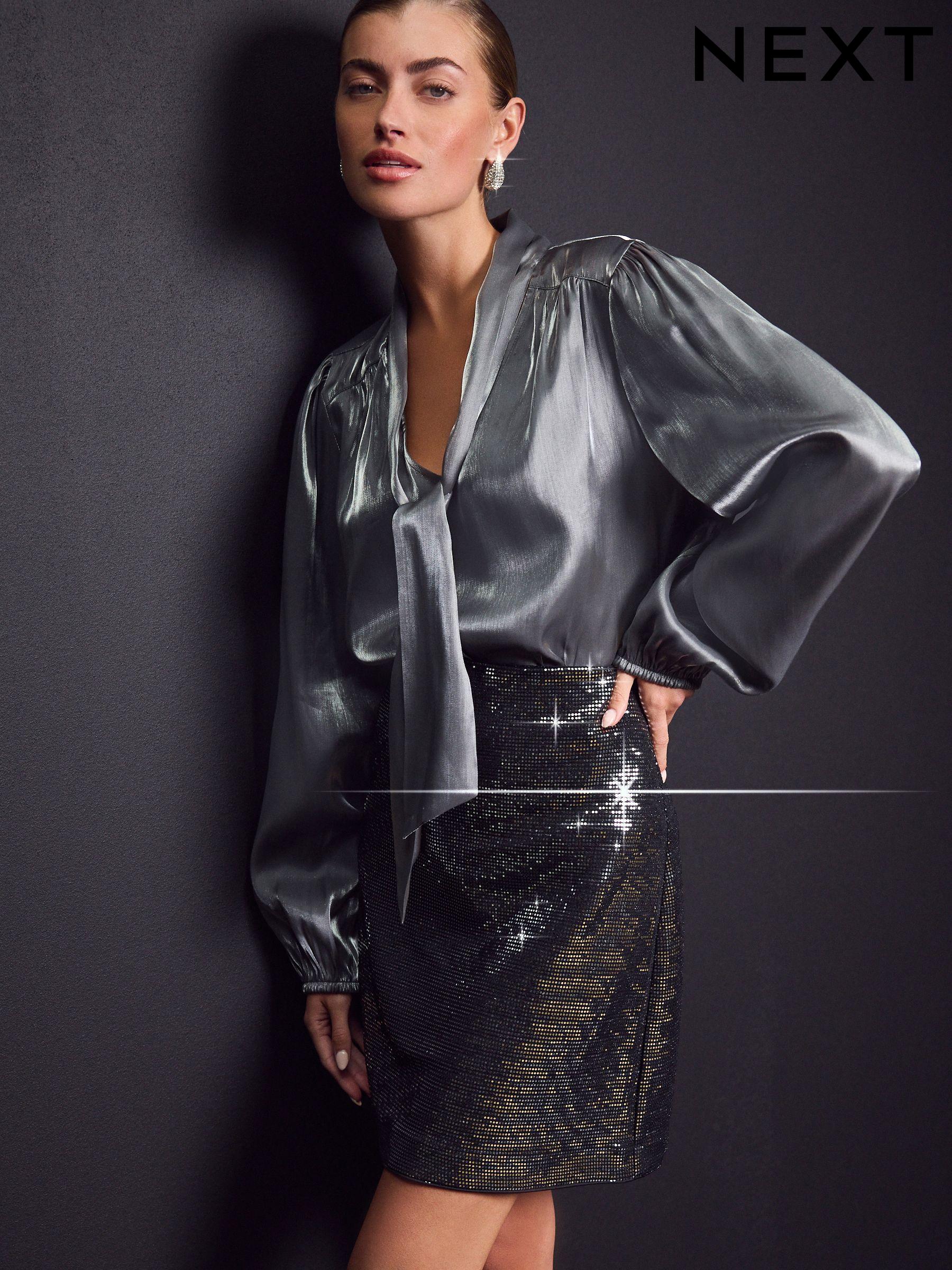Silver skirt next outlet