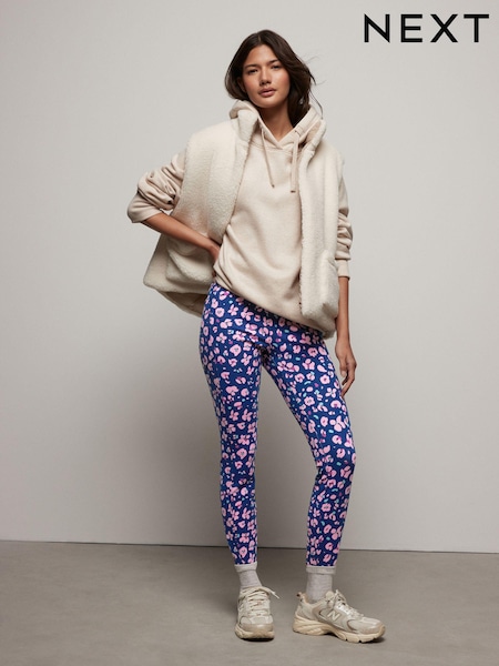 أرجواني طباعة شكل حيواني - Elements Fleece Lined Leggings (E06111) | ‏82 ر.س.‏