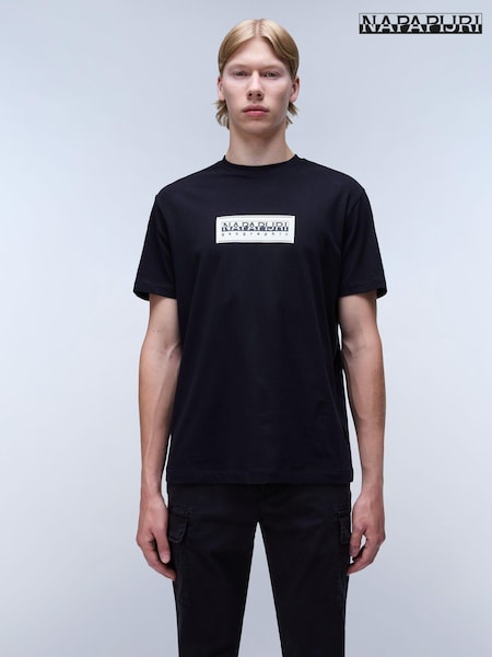 Napapijri Box 100% Cotton Short Sleeve Black T-Shirt (E06381) | 42 €