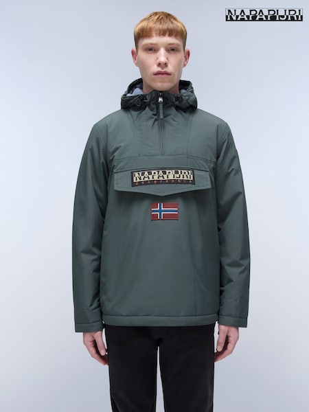 Napapijri Green Rainforest Ripstop Anorak Jacket (E06384) | ₪1,006