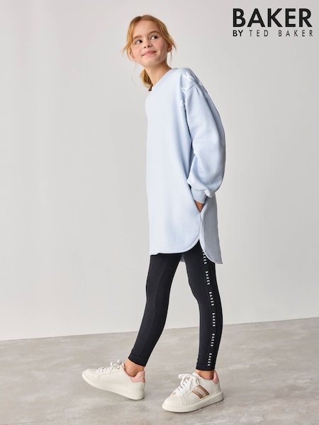Baker by Ted Baker Blue Longline Logo Sweat Top and Leggings Set (E06410) | 1,923 UAH - 2,343 UAH