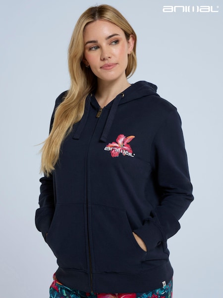 Animal Blue Womens Maya Zip Up Hoodie (E06450) | ‏320 د.إ.‏