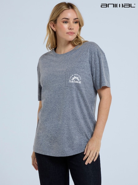 Animal Blue Womens Elena Pocket T-Shirt (E06473) | €19