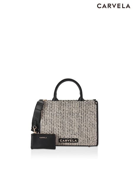 Carvela Cream Sorrento Midi Chain Tote Bag (E06644) | €152