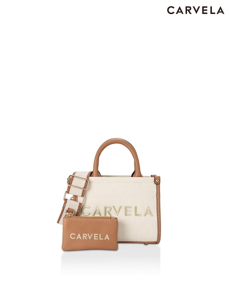 Carvela Pink Sorrento Micro Stripe 100% Cotton Bag (E06653) | OMR59