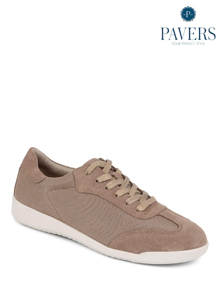 Pavers Natural Memory Foam Leather Trainers (E06722) | 24 €