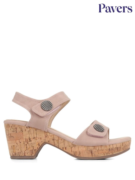 Pavers Blush Pavers Strappy Heeled Sandals (E06724) | €50