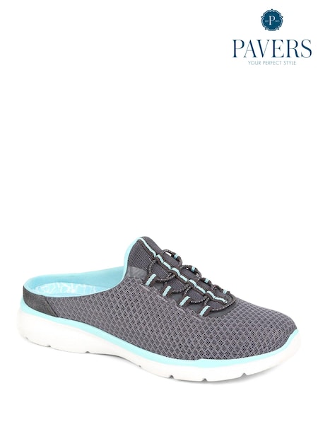 Pavers Grey Slip-Ons Trainers (E06734) | €50