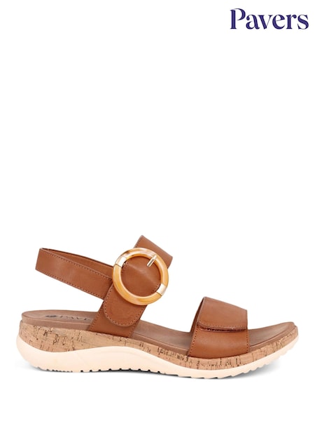 Pavers Touch Fasten Platform Sandals (E06745) | €44
