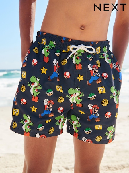 Navy Mario Swim Shorts (3-16yrs) (E06783) | AED51 - AED81