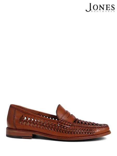 Jones Bootmaker Riverside Woven Leather Loafers (E06927) | €131
