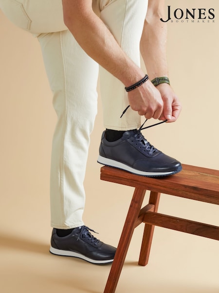 Jones Bootmaker Southend2 Leather Trainers (E06953) | ₪498