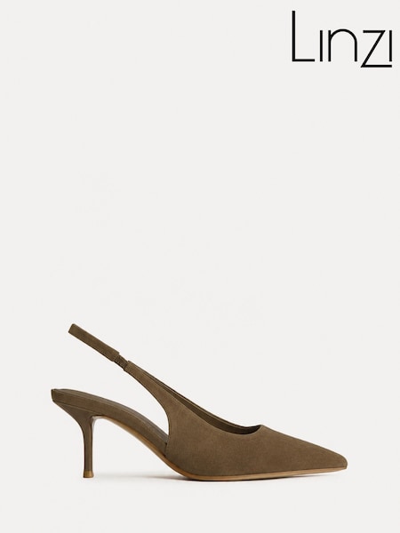 Natural - Linzi Highlight Stiletto Court Heels