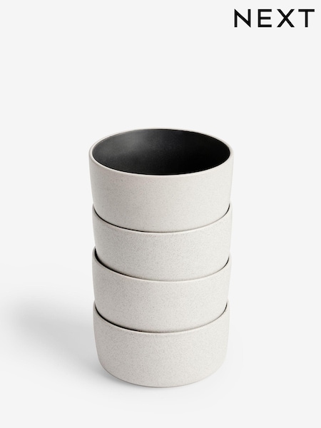 Black Otis Set of 4 Bowls (E07022) | 108 QAR