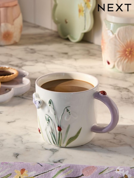 Purple Floral Wildlife Mug (E07051) | 1,225 ISK