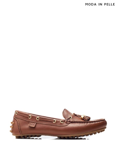 Bronz - Moda in Pelle Arienna Driving Shoes (E07087) | 411 LEI