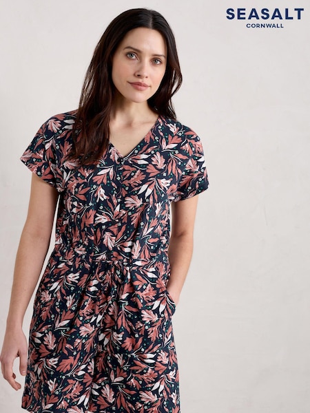Seasalt Cornwall Navy Finn Jersey Playsuit (E07172) | 261 LEI