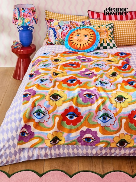 Eleanor Bowmer Rainbow Eyes Printed Throw (E07231) | 305 zł