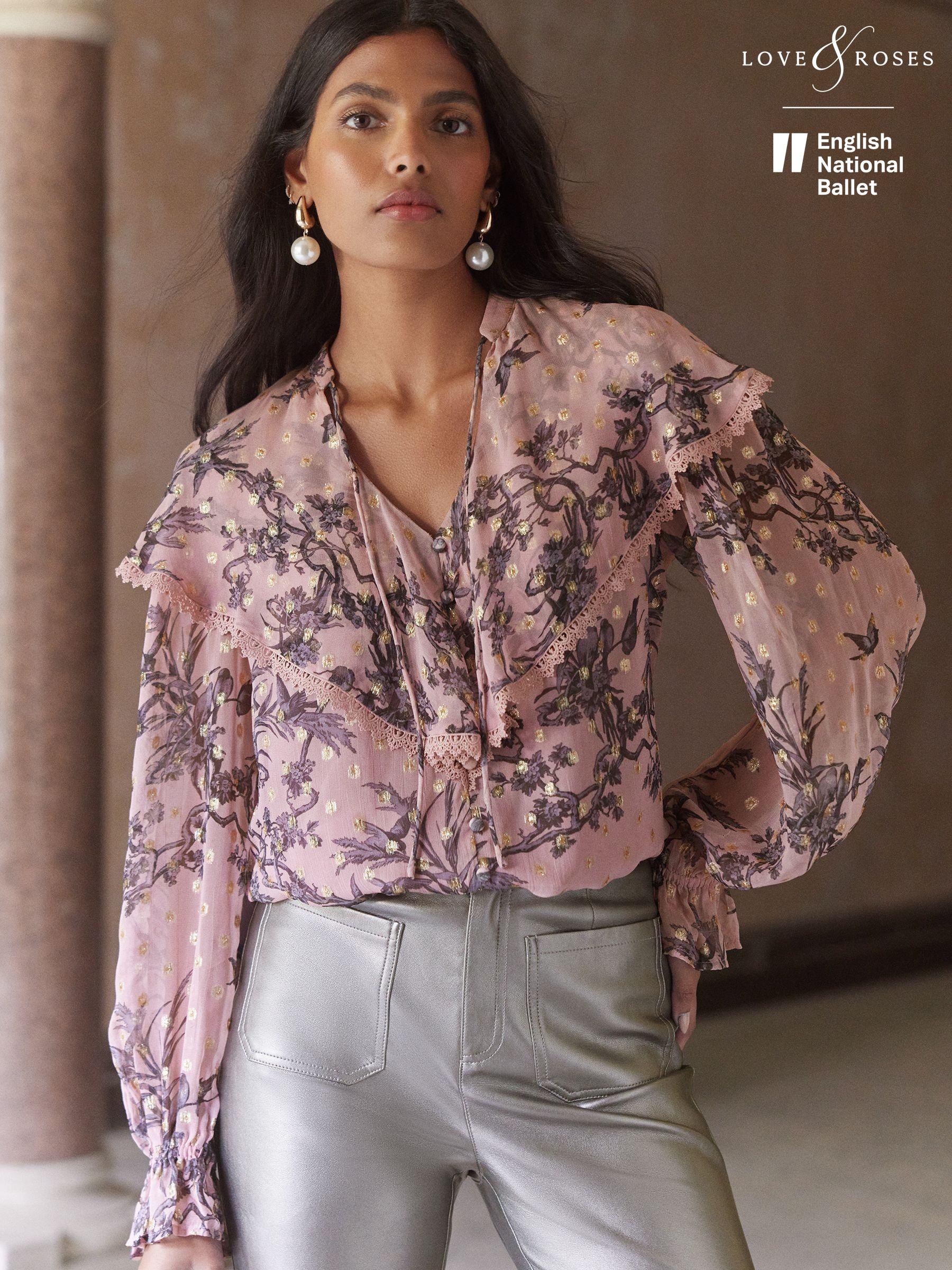 Long sleeve evening blouses 2025