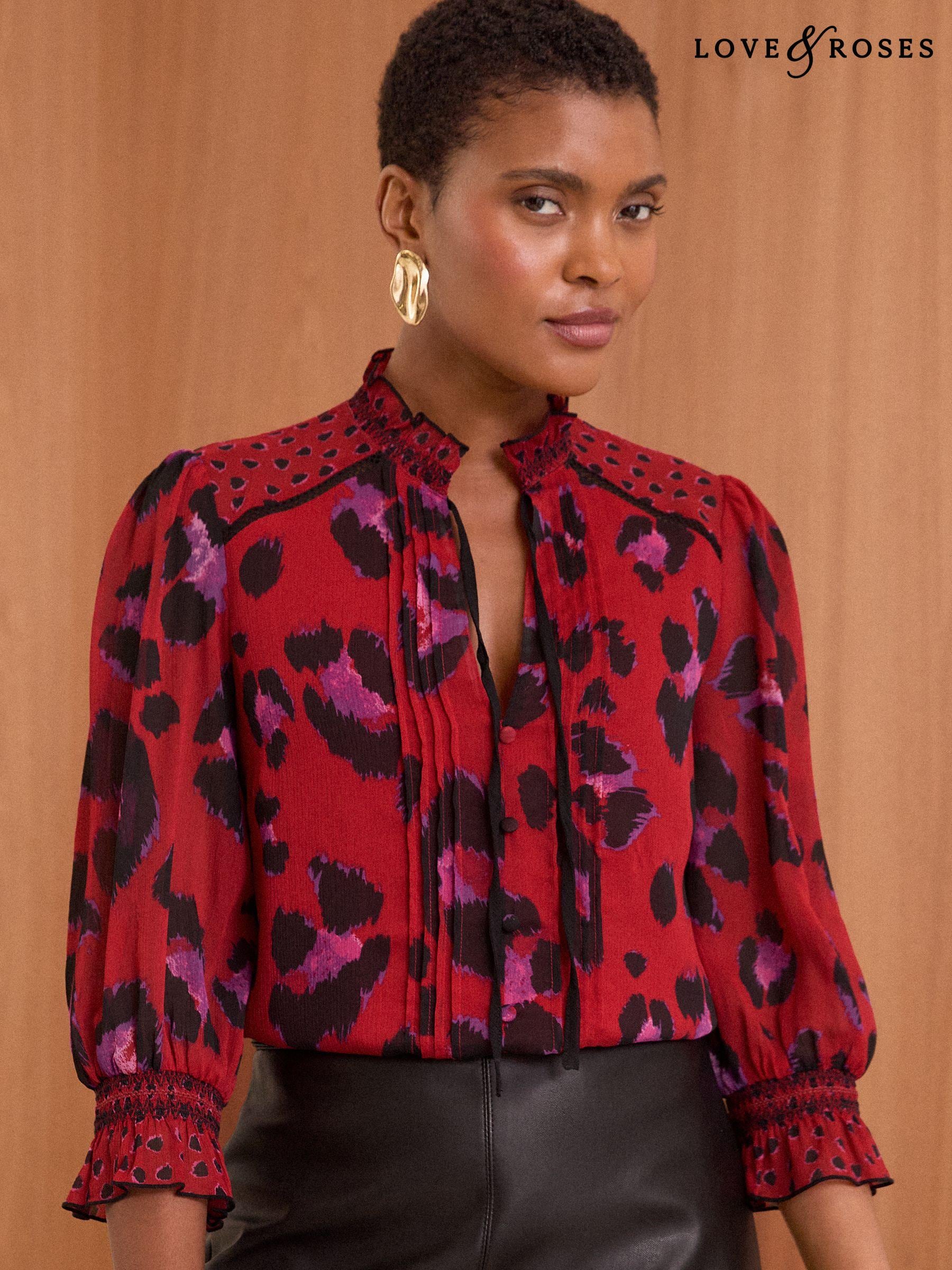 Red leopard print shirts 2025
